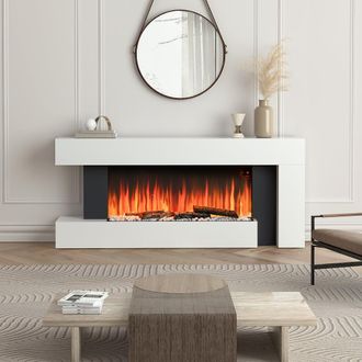 Living and Home Freestanding Electric Fireplace Mantel - Living and Home | TJ Hughes
