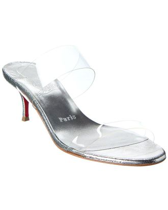 Christian Louboutin Just Nothing 55 Leather & Pvc Sandal