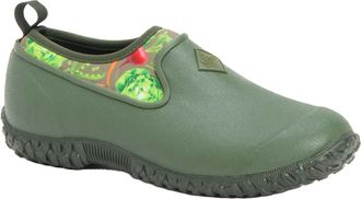 The Original Muck Boot Company Womens Muckster II Low Pull On Waterproof Shoe, Green Print, 6
