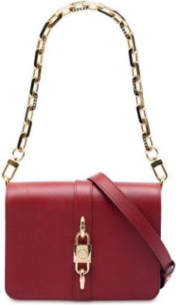 Louis Vuitton Pre-owned Vintage Satchel - Dames - Vintage Schoudertas - Rood - ONE Size - Leer - Vintage