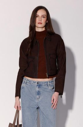 Walter Baker Jolene Jacket in Mocha Suede at Nordstrom, Size Medium