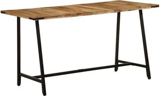 vidaXL Vidaxl - Mesa De Comedor Madera Maciza De Mango 140x70x75 Cm
