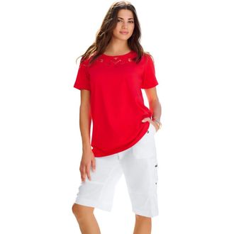 Roaman's Plus Size Cargo Shorts in White at Nordstrom, Size 38
