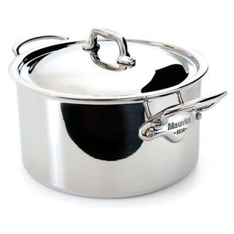 Bloomingdale's MCook 6.4 qt. Stainless Steel Stewpan & Lid in Silver at Nordstrom