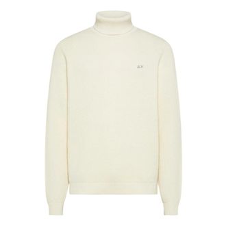 Sun 68 Turtleneck Trui - Heren - Truien - Wit - Maat: S