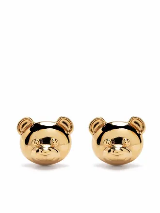 Moschino Teddy Bear earrings - women - Metal - OS - Gold