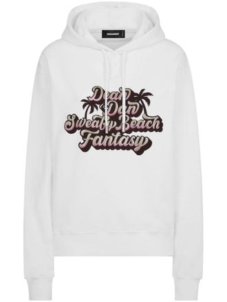 Dsquared2 Hoodie met grafische print - Wit