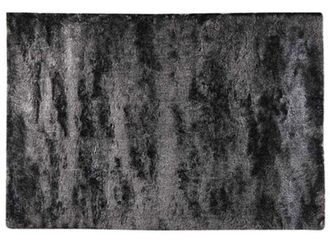 VENTE-UNIQUE.COM Alfombra de sal&oacute;n tela gris antracita 160x230 cm
