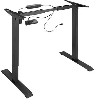 TecTake Tectake - Telaio per scrivania elettrico ad altezza regolabile e memorizzabile 85-129 x 65 x 71-121 cm - gambe tavolo, gambe per tavoli, gambe per
