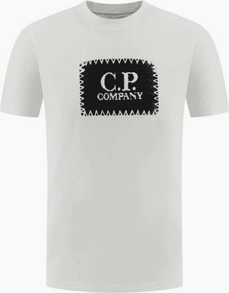 C.P. Company Mens Patch logo White T-Shirt - Size: 38