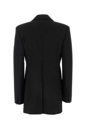 Givenchy Womens Black Stretch Wool Blend Blazer Giacche E Gilet
