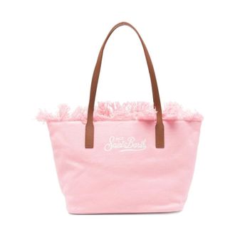 MC2 Saint Barth Tote Bags, female, Pink, Size: ONE SIZE City Fringe Tote