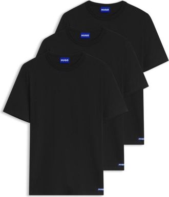 HUGO BOSS Three-pack of logo-print cotton T-shirts
