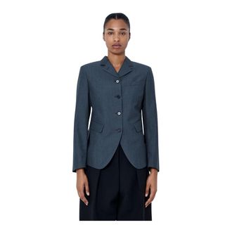 Jil Sander Dames, Jassen, Grijs, Maat: XS Leer