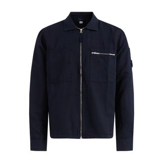 C.P. Company Light Jackets, male, Blue, Size: M Belt Bags