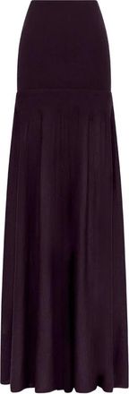 Paco Rabanne Wol Gebreide Maxi Rok - Dames - Maxi Rokken - Paars - XS - Wol - Rokken