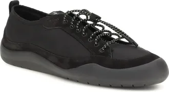 Prada Mens Leather And Fabric Sneakers Nero