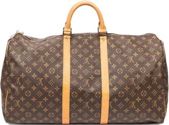 Louis Vuitton Borsone Keepall con monogramma - Marrone