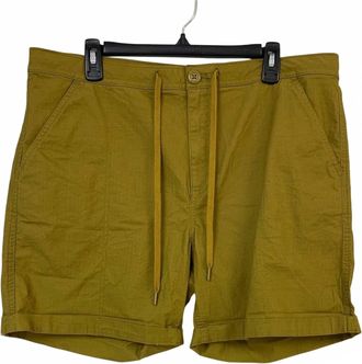 Eddie Bauer Womens Cotton Blend Discovery Peak Shorts In Vintage Yellow