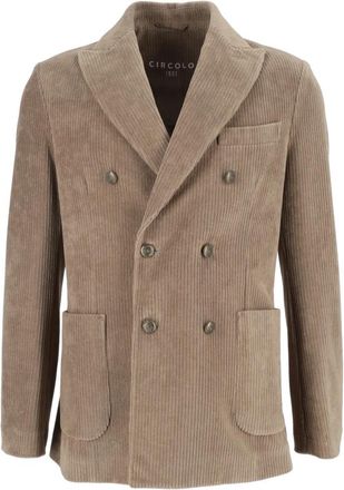 Circolo 1901 Doppiopetto Blazer - Heren - Blazers - Bruin - XL - Jassen