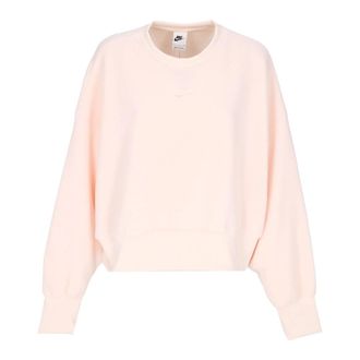 Nike Plush Mod Crop Crewneck Sweatshirt - Dames - Sportshirts - Roze - L - Polyester - Fitness