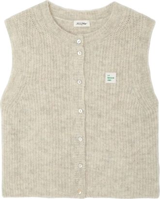 American Vintage Gilet East smanicato con bottoni - Toni neutri