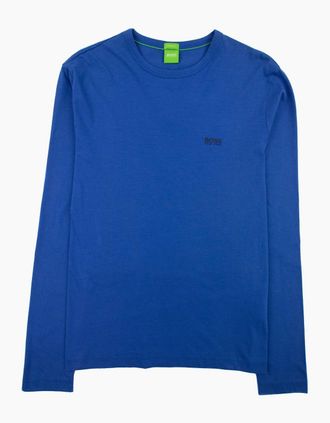 HUGO BOSS Mens Hugo Boss Small Logo Long Sleeve Togn Elec Blue - Size: 42