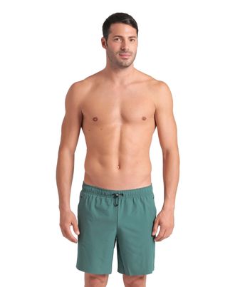 Arena Badeshorts ARENA MENS ARENA EVO BEACH BOXER SOLID, Herren, Gr. S, N-Gr, mangrove, Obermaterial: 90% Polyester, 10% Elasthan, Badehosen Badeshorts