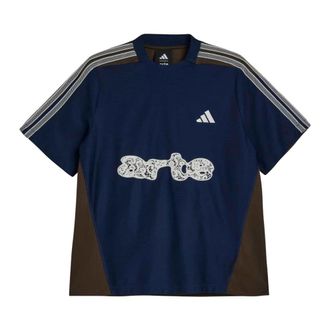 adidas Fitness, Heren, Blauw, L, Polyester, Jersey T-Shirt