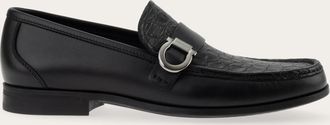 Ferragamo Uomo Mocassino ornamento Gancini Nero Taglia 40.5