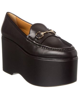 Gucci Horsebit Leather Platform Loafer