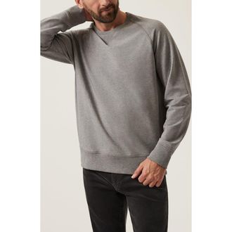 34 Heritage Stretch French Terry Crewneck Sweatshirt in Grey Melange at Nordstrom, Size Xx-Large