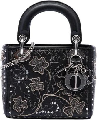 Dior Pre-owned Lady Dior Handtas - Dames - Vintage Handtas - Zwart - ONE Size - Leer - Vintage