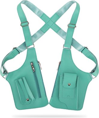 Generic 2026 New Premium Leather Adjustable Underarm Shoulder Bag for Men & Women,Anti-Theft Invisible Underarm Bag (Emerald Green)