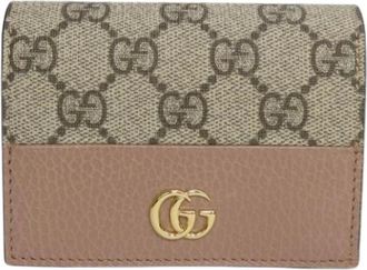Gucci Pre-owned Wallets, female, Beige, Size: ONE SIZE Pre-owned Leather Wallet