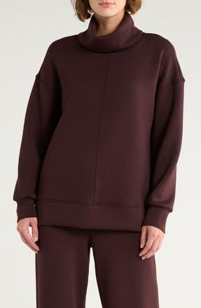 Spanx Air Essentials Tunic Sweatshirt in Truffle Brown at Nordstrom Rack, Size X-Small