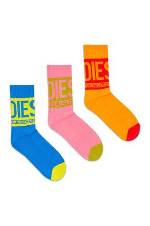 Diesel Socks Three-pack in cotton with logo detail - Socks - Man - Multicolor