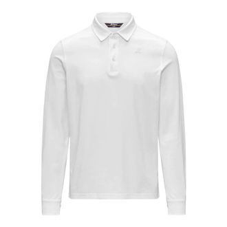 K-Way K-Way, Polo Shirts, male, White, Size: 2XL Tibor Lt Stretch Jersey Slim