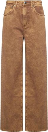 John Richmond Jeans met vijf zakken en een eigentijdse lijn - Dames - Regular Fit Jeans - Beige - W27 - Jeans