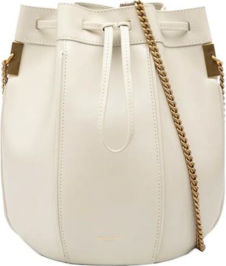 Saint Laurent 2018 Small Leather Talitha bucket bag - unisex - Calf Leather - One Size - White
