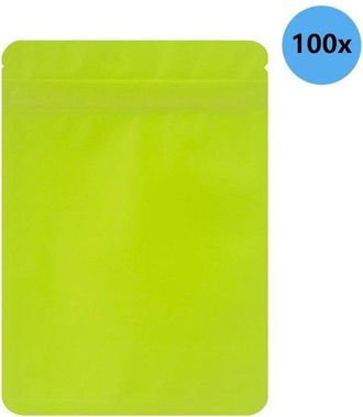 No Brand Paquete De 100 Bolsas Resellables - Ideales Para Peque&ntilde;os Negocios - Bolsas Planas De Doble Cara, A Prueba De Olores, Para Almacenar Alimentos - 11 X 