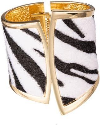 Eye Candy Los Angeles Anita Zebra Cuff Bracelet in Gold at Nordstrom Rack