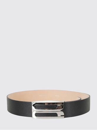 Victoria Beckham Dorian Calf Leather Belt with Logo Buckle