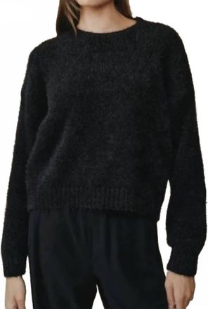 Bella Dahl Drop Shoulder Sweater In Black