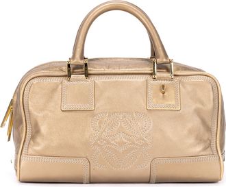 Loewe Pre-owned Womens Amazona 28 Tote Bag Shoulder Bag - Gold - One Size