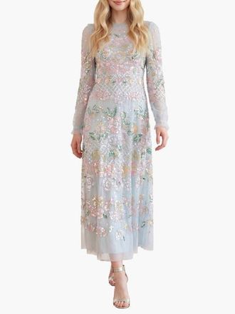 Needle & Thread Rosalie Ankle Gown in French Blue at Nordstrom, Size 18