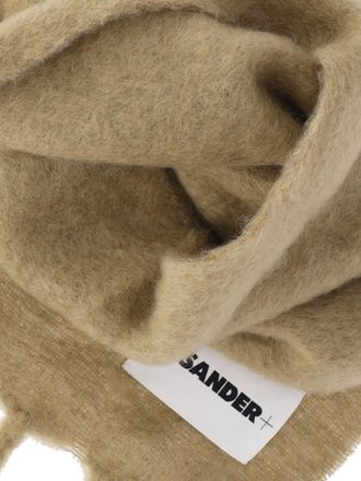 Jil Sander Mens Scarfs Beige Mohair