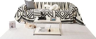 OEM Funda Para Sof&aacute; Esquinero, Funda Para Sof&aacute; De 2 Plazas, Funda De Chenilla Para Sof&aacute;, Protector Para Sof&aacute; Esquinero Con Borlas Decorativas, Resistente 