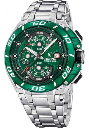 Festina F20754-5 Mens Chrono Bike Watch - Silver - One Size