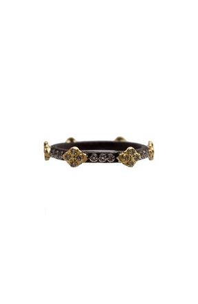 Armenta Old World Crivelli Diamond Stack Ring in Blackened Silver/Yellow Gold at Nordstrom, Size 6.5